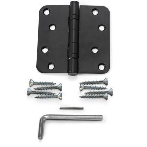 Villar Home Designs Black Mortise Heavy-Duty Door Hinge