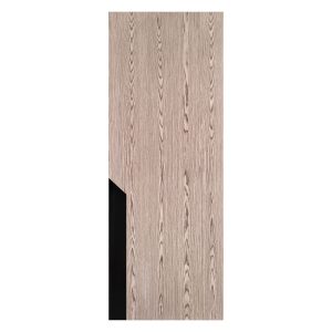 Villar Home Designs Prefinished Natural Wood Veneer Dark Oak Probe Wood Door Slab