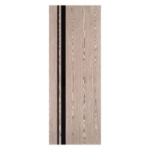 Villar Home Designs Prefinished Natural Wood Veneer Dark Oak Trinity Wood Door Slab