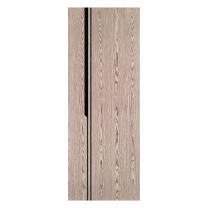 Villar Home Designs Prefinished Natural Wood Veneer Dark Oak Ariana Wood Door Slab