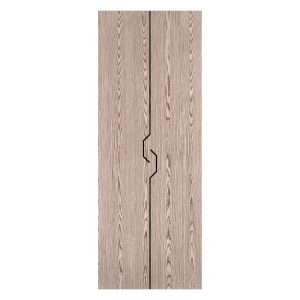Villar Home Designs Prefinished Natural Wood Veneer Dark Oak Challenge Wood Door Slab