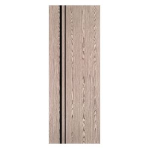 Villar Home Designs Prefinished Natural Wood Veneer Dark Oak Katty Wood Door Slab