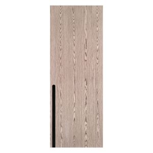 Villar Home Designs Prefinished Natural Wood Veneer Dark Oak Sunrise Wood Door Slab