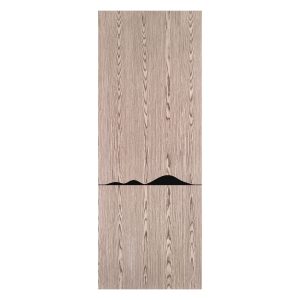 Villar Home Designs Prefinished Natural Wood Veneer Dark Oak Julia Wood Door Slab