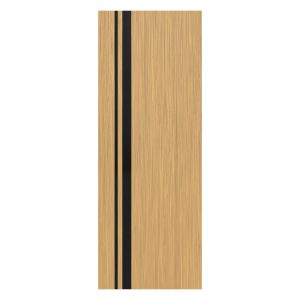 Villar Home Designs Prefinished Natural Wood Veneer Sandy Oak Trinity Wood Door Slab