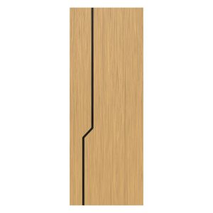 Villar Home Designs Prefinished Natural Wood Veneer Sandy Oak Nataly Wood Door Slab