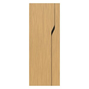 Villar Home Designs Prefinished Natural Wood Veneer Sandy Oak Blossom Wood Door Slab