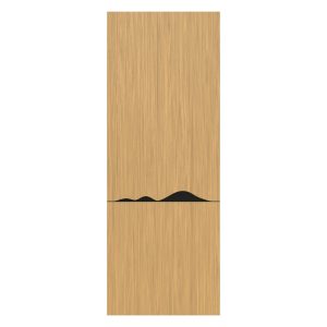 Villar Home Designs Prefinished Natural Wood Veneer Sandy Oak Julia Wood Door Slab