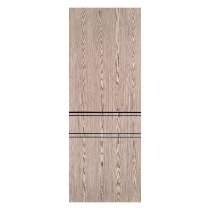 Villar Home Designs Prefinished Natural Wood Veneer Dark Oak Melody Wood Door Slab