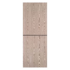 Villar Home Designs Prefinished Natural Wood Veneer Dark Oak Half Wood Door Slab