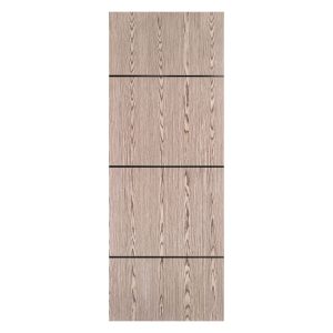 Villar Home Designs Prefinished Natural Wood Veneer Dark Oak Orion Wood Door Slab