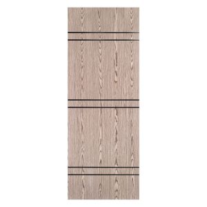 Villar Home Designs Prefinished Natural Wood Veneer Dark Oak Height Wood Door Slab