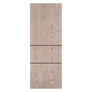 Villar Home Designs Prefinished Natural Wood Veneer Dark Oak Twice Wood Door Slab