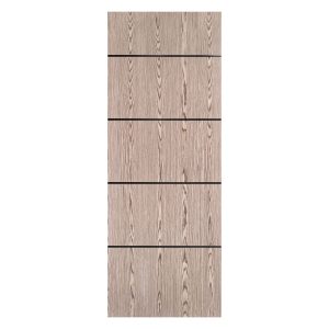 Villar Home Designs Prefinished Natural Wood Veneer Dark Oak Calm Wood Door Slab