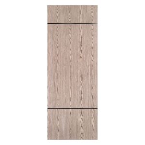 Villar Home Designs Prefinished Natural Wood Veneer Dark Oak Simple Wood Door Slab