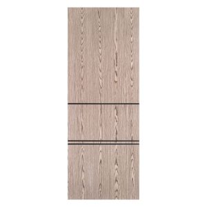 Villar Home Designs Prefinished Natural Wood Veneer Dark Oak Sasha Wood Door Slab