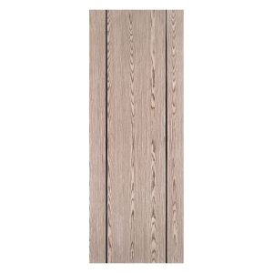 Villar Home Designs Prefinished Natural Wood Veneer Dark Oak Beauty Wood Door Slab