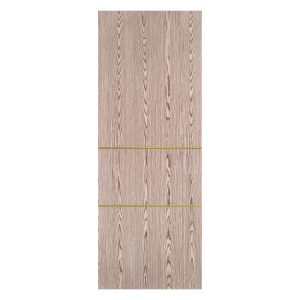 Villar Home Designs Prefinished Natural Wood Veneer Dark Oak Twice Wood Door Slab