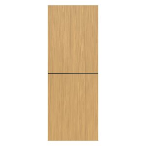 Villar Home Designs Prefinished Natural Wood Veneer Sandy Oak Half Wood Door Slab