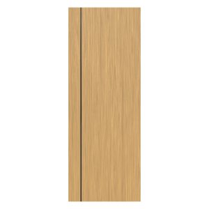 Villar Home Designs Prefinished Natural Wood Veneer Sandy Oak Sharon Wood Door Slab