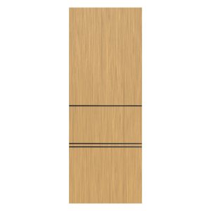 Villar Home Designs Prefinished Natural Wood Veneer Sandy Oak Sasha Wood Door Slab