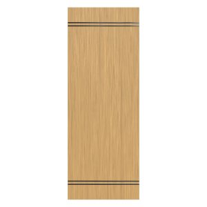 Villar Home Designs Prefinished Natural Wood Veneer Sandy Oak Bay Wood Door Slab