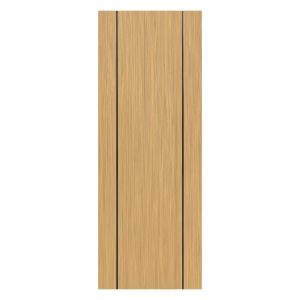 Villar Home Designs Prefinished Natural Wood Veneer Sandy Oak Beauty Wood Door Slab