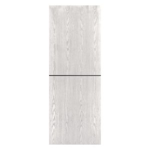Villar Home Designs Prefinished Natural Wood Veneer White Oak Half Wood Door Slab