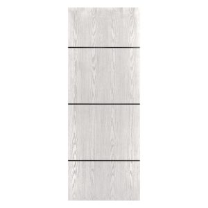 Villar Home Designs Prefinished Natural Wood Veneer White Oak Orion Wood Door Slab