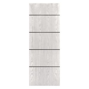 Villar Home Designs Prefinished Natural Wood Veneer White Oak Calm Wood Door Slab